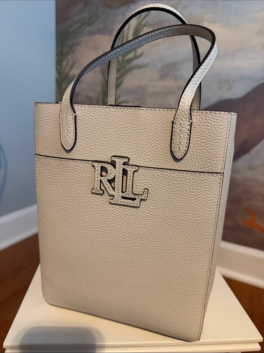 Ralph Lauren Cameryn Tote Bag in Light Beige